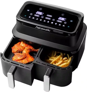Freidora de aire caliente AirFryer negra 2600W XXL 9L - Hanseatic HAF212600D 39156050 - Imagen 1 de 8
