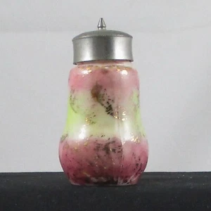 EAPG BUCKEYE #541 WINDEMERE'S FAN ROSE BLUSH MIT GOLD GLAS SHAKER - Bild 1 von 5