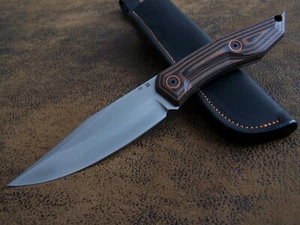 D. Uldanov Exklusives Custom Messer Outdoormesser Jagdmesser D2 Stahl 62-HRC NEU - Picture 1 of 5