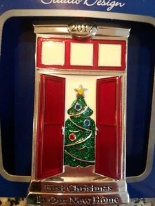 Regent Square 2017 Primera Navidad en nuestro nuevo hogar adorno con cristal europeo  - Imagen 1 de 2