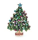 Tree Brooches Green Enamel Women Men Christmas Tree Causal Brooch Pins Gifts New