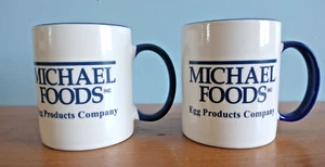 2 MICHAEL FOODS INC EGG PRODUCTS COMPANY SILVER PHOENIX LINYI CHINA MUGS - Picture 1 of 4