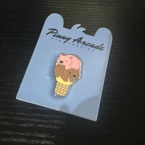 Pinny Arcade PAX Aus 2023 Wombo Combo Pin Wombat Ice Cream GenerOzity - Picture 1 of 2