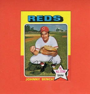 1975 Topps Mini #260 Johnny Bench AS EX+ Excellent+ Cincinnati Reds #35505 - Picture 1 of 2