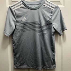 Adidas Jungen Jugend Medium Trikot Shirt Oberteil Grau - Bild 1 von 4