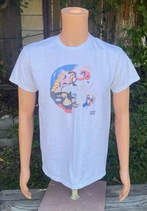 Mac Miller Faces Album Kurzarm T-Shirt doppelseitige Grafik weiß Gr. M - Bild 1 von 8