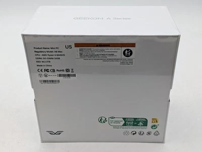 NEW Geekom A8 Max Mini PC AMD Ryzen 8945hs 32GB 2TB SSD - Image 1 of 4
