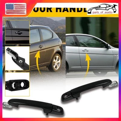 Manija de puerta exterior delantera izquierda derecha apta para Hyundai Accent 2006 2007 2008 09 10 11 Foto 1 de 4