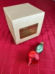 Vintage Sammlerstück Glas Rettich Weihnachtsschmuck Gemüse Wohndeko - Bild 1 von 6