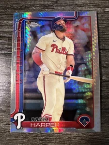 2025 Topps cromo Bryce Harper refractor prisma Philadelphia Phillies #150 - Imagen 1 de 2