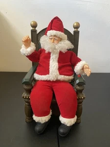 Vintage Gemmy animierter Weihnachtsmann sitzend mit frecher schöner Liste funktioniert - bitte lesen - Bild 1 von 11