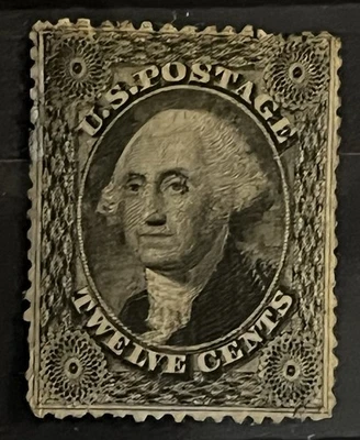 USA US - Scarce #36 Washington 12c Mint OG - CV $1700 - Make An Offer! - Image 1 of 4