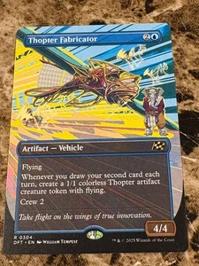 THOPTER FABRICATOR Magic MTG Aetherdrift Borderless - Picture 1 of 2