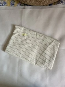 Mother Goose Fabric - Cream With Green Dots - Picture 1 of 7
