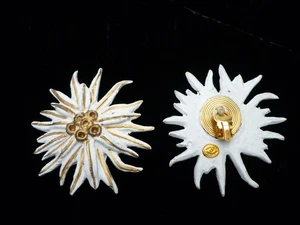 DIOR Ohrclips Edelweiß  - Bild 1 von 2