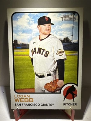 2022 Topps Heritage - #358 Logan Webb - Image 1 of 2