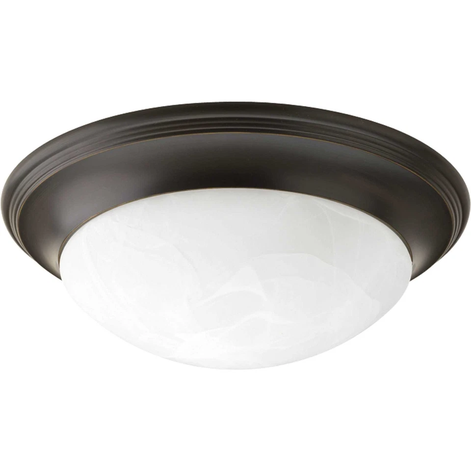 Progress Lighting P3688 1 Light Flush Mount Ceiling Fixture - Bronze