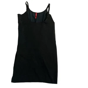 Spanx Abito Nero Spaghetti Spalline Scollo Quadrato Slip Elasticizzato Donna 2X - Foto 1 di 7