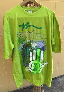 Camisa Original Vintage Y2K Miskeen Pintada a Mano Urbana Hip Hop Abstracta 2XL NUEVA - Imagen 1 de 8
