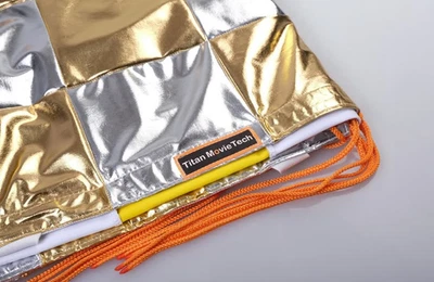 TABLERO DE CUADROS 12x12 3,6x3,6 m PLATA/DORADO con bolsa de transporte para compradores de EE. UU. Foto 1 de 4