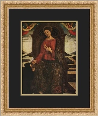 Impresión enmarcada personalizada Quirizio Da Murano Cristo y una monja Foto 1 de 2