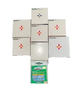 Hoya New In Orig Pckg Vntg Camera Filters Lot Of 8, Assorted Types,Made In Japan - Picture 1 of 16