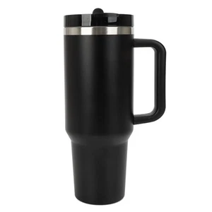 40 oz Flip Straw Tumbler with Leakproof Lid, Built-In Straw & Handle, Insulat... - Picture 1 of 7