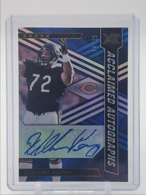 WILLIAM PERRY 2022 XR ACCLAIMED AUTOGRAPHS BLUE BEARS AUTO /25 Q1589 - Image 1 of 2