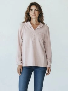 NEU ExOfficio Wimico Hoody Shirt Damen S Dusty Pink L/S Nylon Wandern Fisch Outdoor - Bild 1 von 6