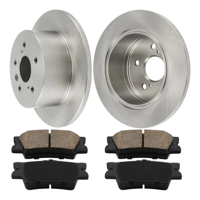 Rotores y pastillas de freno trasero para Toyota Camry 2007-2009 2011 Lexus ES350 2007-2012 Foto 1 de 4