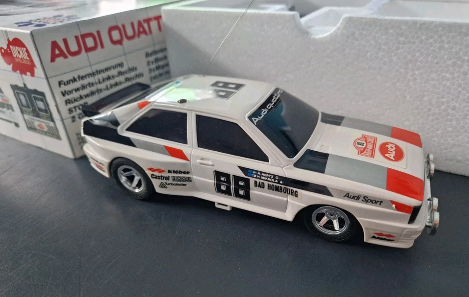 Audi Quatro Dickie Spielzeug Taiyo Funkferngesteuertes Auto Rarität Vintage 1983 - Bild 1 von 4
