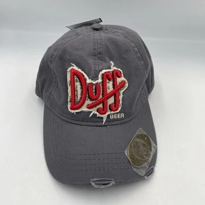 Duff Beer Los Simpson Universal Studios Gris Azul Gorra Ajustable Sombrero - Imagen 1 de 9