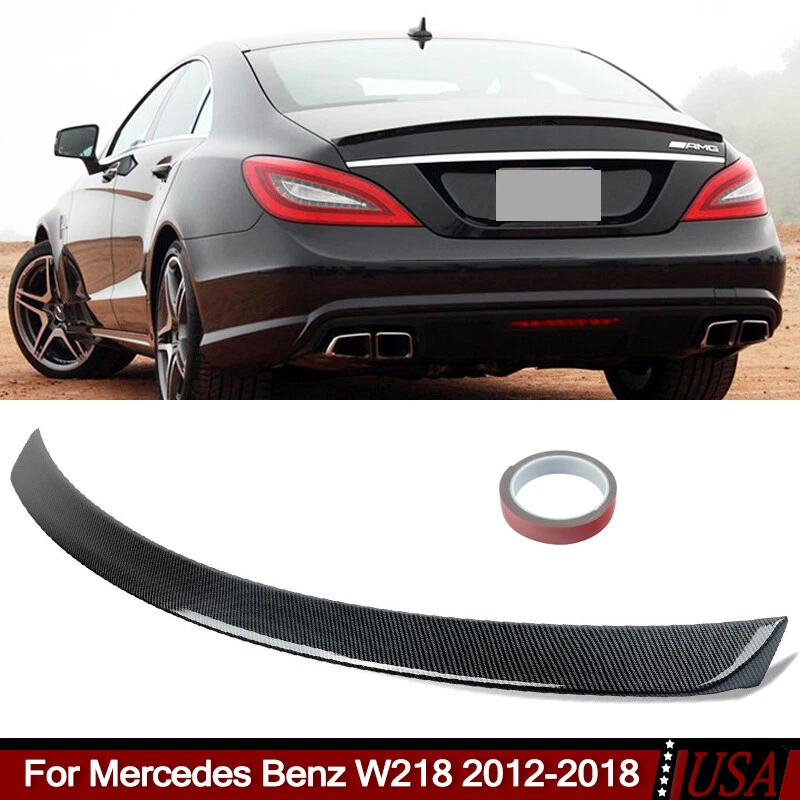 Alerón de maletero de fibra de carbono Fit Mercedes Benz W218 CLS550 CLS63 2012-2018 Foto 1 de 4