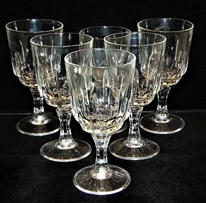 Unknown Maker UNK910 Cut Glass Stemware. Made in Italy. Water or Wine Glasses - Picture 1 of 13