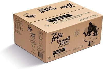 Felix Doppelt Lecker Katzen-Nassfutter 120x85g in Gelee Multipack - Bild 1 von 4