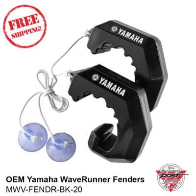 OEM Yamaha WaveRunner Fender Bumper Black - Universal Jetski PWC MWV-FENDR-BK-20 - Image 1 of 3
