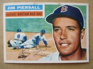 Carta 1956 Topps JIM PIERSALL #143 Boston Red Sox - Foto 1 di 2