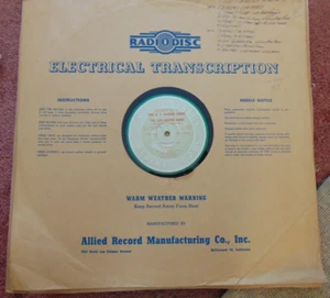 33RPM 16" US Marine Corps presents The Les Brown Show, Program 11 + 12, VG+ - Picture 1 of 6