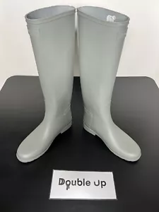 Hunter Original Tall Refined Matte Gray Grey Rain Boot WFT1071RMA Womens Size 6 - Picture 1 of 7