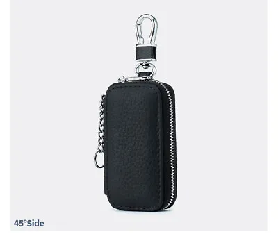 Unisex Leather Wallet Car Portability Key Holder Case Keychain Bag Zip Pouch • 13.07€