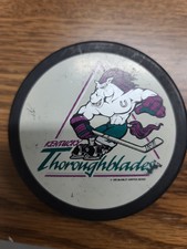 AHL Kentucky Thoroughblades 1995 McKinley Griffin Official Game Hockey Puck
