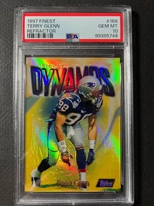 TERRY GLENN 1997 Finest #168 GOLD Refractor PSA 10 GEM MINT / Patriots Ohio St - Picture 1 of 3
