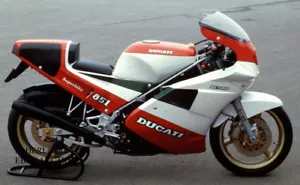 Kit Ducati 851 Tricolor 1988 nuevo modelo introducción prensa foto moto - Imagen 1 de 1
