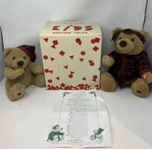 Avon Bedtime Tales Mama & Baby Bear Talking Animated Plush Set - Tested Working - Picture 1 of 18