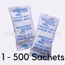 1g Packets of Silica Gel Sachets Desiccant Pouches Granules Quantitys UK SELLER