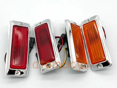 x4 PARA MAZDA ROTATIVO RX3 808 RX4 929 12A INTERMITENTE LUCES MARCADORAS LATERALES ROJO ÁMBAR Foto 1 de 4