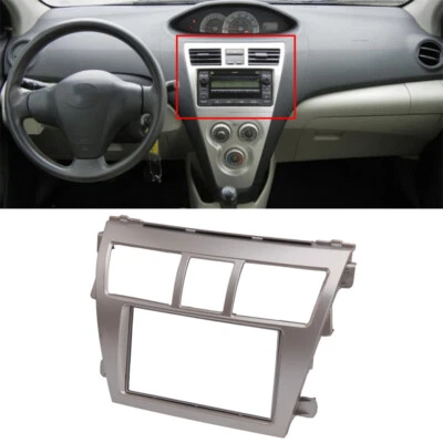 Juego Para Toyota Yaris 2006-2018 Cuadro Estéreo Tablero Radio Fascia Panel Bisel Borde Foto 1 de 4