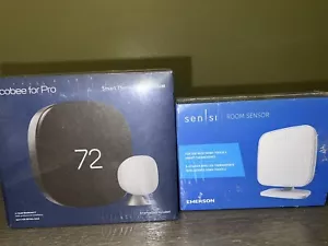 Ecobee Smart Thermostat Premium (EBSTATE6P-01) & RS01-SG Remote Room Sensor - Picture 1 of 5