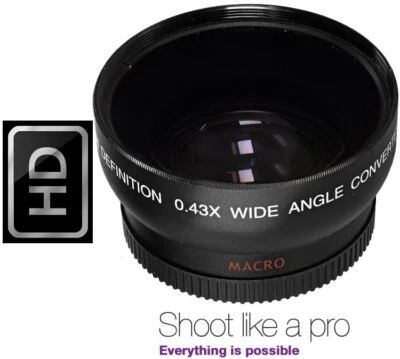 Pro Hi Def Wide Angle Lens With Macro For JVC Everio GZ-MG330 - Image 1 of 4