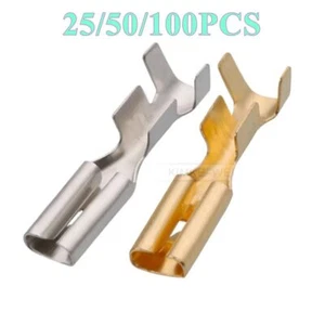 Auto/KFZ 2,8mm-Serie Crimpkontakte Buchsenkontakt Buchse Stecker Kontakt Neu - Picture 1 of 4